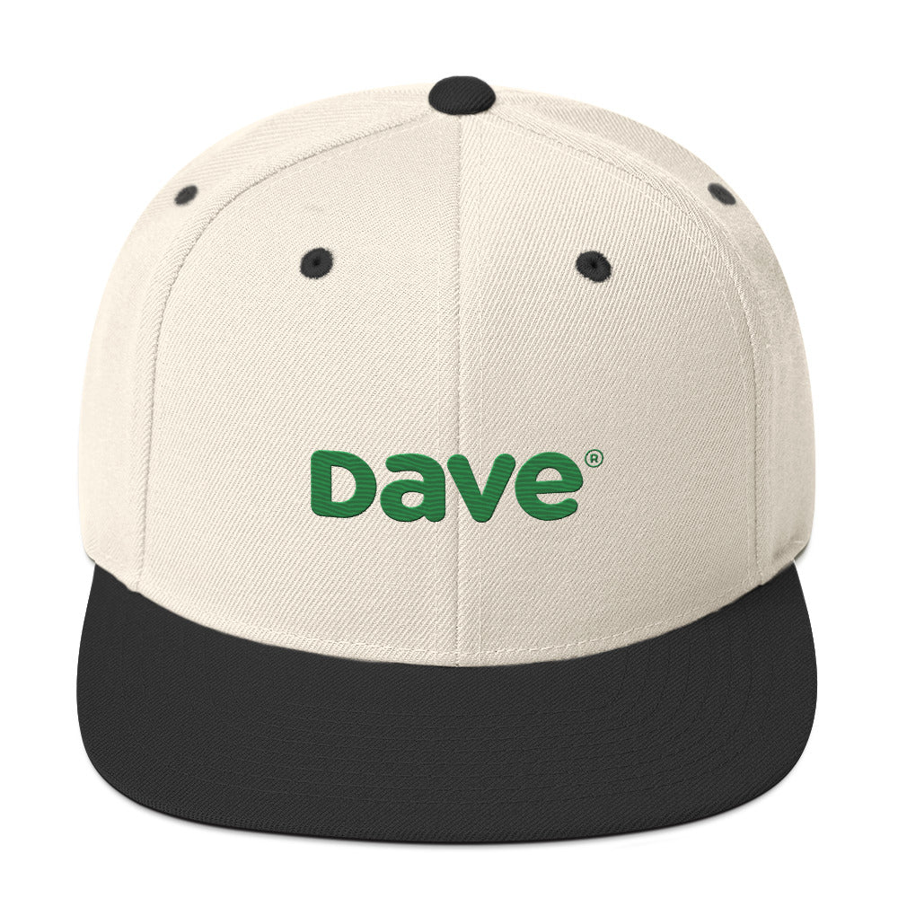 Dave Embroidered Snapback Hat