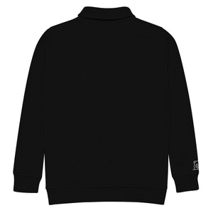 Dave Embroidered Quarter-Zip Fleece Pullover